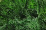 Vibrant, Green Polished Chrome Diopside Slab - Russia #207866-1